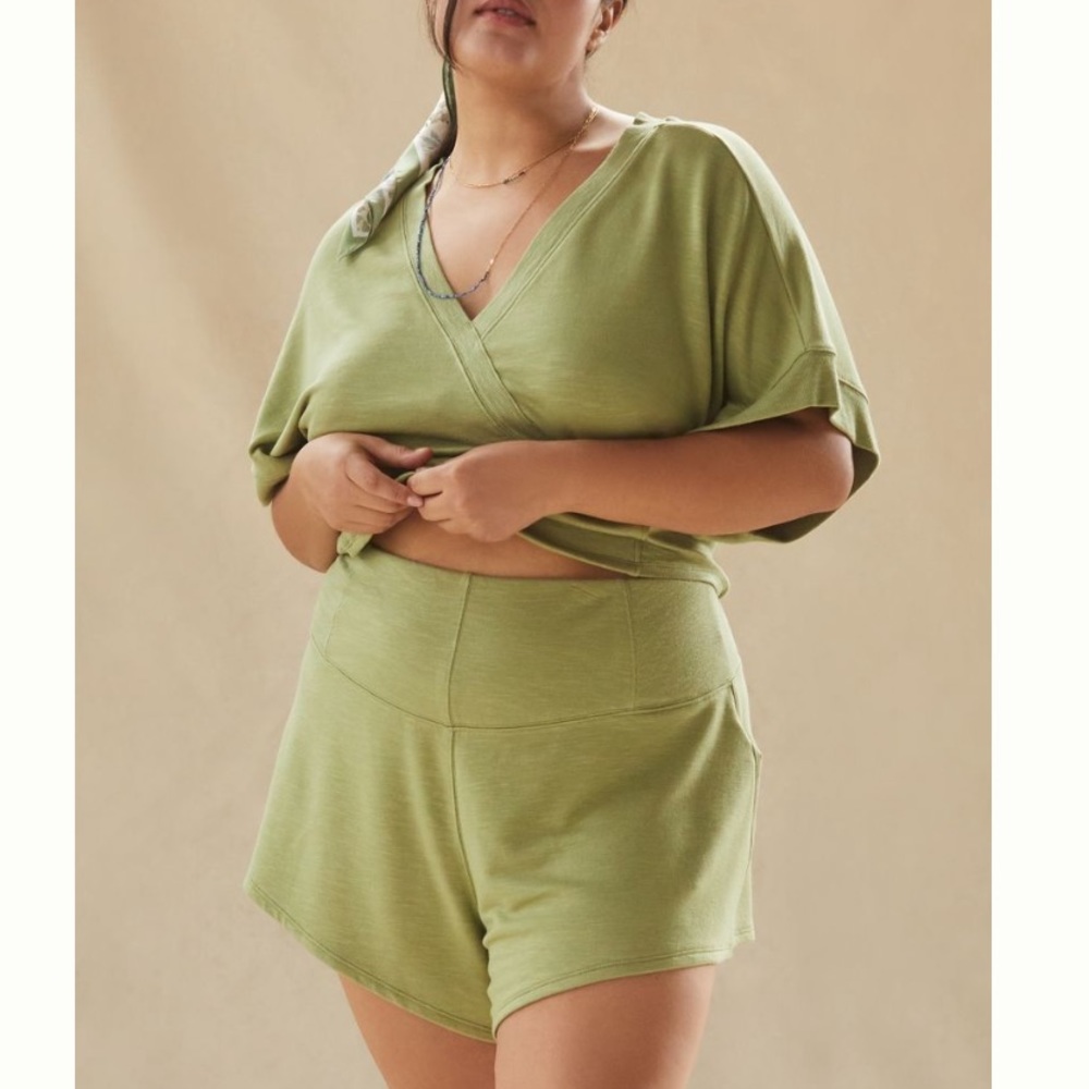 Anthropologie Fitted Corset Shorts